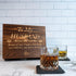 Anniversary Gift for Husband from Wife - Engraved 'to My Husband' Crystal Whiskey Glass Set